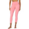imageSunzel Sunzfly Capri Leggings for Women High Waisted Yoga Pants with Tummy Control for Workout Running GymBubble Pink