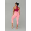 imageSunzel Sunzfly Capri Leggings for Women High Waisted Yoga Pants with Tummy Control for Workout Running GymBubble Pink