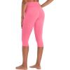 imageSunzel Sunzfly Capri Leggings for Women High Waisted Yoga Pants with Tummy Control for Workout Running GymBubble Pink