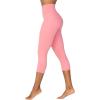 imageSunzel Sunzfly Capri Leggings for Women High Waisted Yoga Pants with Tummy Control for Workout Running GymBubble Pink