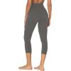 imageSunzel Sunzfly Capri Leggings for Women High Waisted Yoga Pants with Tummy Control for Workout Running GymCharcoal Gray
