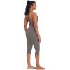 imageSunzel Sunzfly Capri Leggings for Women High Waisted Yoga Pants with Tummy Control for Workout Running GymCharcoal Gray