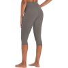 imageSunzel Sunzfly Capri Leggings for Women High Waisted Yoga Pants with Tummy Control for Workout Running GymCharcoal Gray