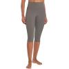 imageSunzel Sunzfly Capri Leggings for Women High Waisted Yoga Pants with Tummy Control for Workout Running GymCharcoal Gray