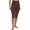 imageSunzel Sunzfly Capri Leggings for Women High Waisted Yoga Pants with Tummy Control for Workout Running GymChocolate Brown