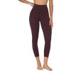imageSunzel Sunzfly Capri Leggings for Women High Waisted Yoga Pants with Tummy Control for Workout Running GymChocolate Brown