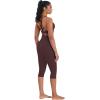 imageSunzel Sunzfly Capri Leggings for Women High Waisted Yoga Pants with Tummy Control for Workout Running GymChocolate Brown