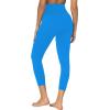 imageSunzel Sunzfly Capri Leggings for Women High Waisted Yoga Pants with Tummy Control for Workout Running GymClassic Blue