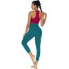 imageSunzel Sunzfly Capri Leggings for Women High Waisted Yoga Pants with Tummy Control for Workout Running GymDeep Lagoon