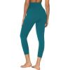 imageSunzel Sunzfly Capri Leggings for Women High Waisted Yoga Pants with Tummy Control for Workout Running GymDeep Lagoon