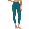 imageSunzel Sunzfly Capri Leggings for Women High Waisted Yoga Pants with Tummy Control for Workout Running GymDeep Lagoon