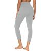 imageSunzel Sunzfly Capri Leggings for Women High Waisted Yoga Pants with Tummy Control for Workout Running GymGray