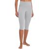 imageSunzel Sunzfly Capri Leggings for Women High Waisted Yoga Pants with Tummy Control for Workout Running GymGray