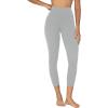 imageSunzel Sunzfly Capri Leggings for Women High Waisted Yoga Pants with Tummy Control for Workout Running GymGray