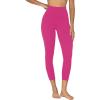 imageSunzel Sunzfly Capri Leggings for Women High Waisted Yoga Pants with Tummy Control for Workout Running GymHot Pink