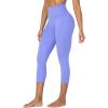 imageSunzel Sunzfly Capri Leggings for Women High Waisted Yoga Pants with Tummy Control for Workout Running GymPeriwinkle