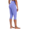 imageSunzel Sunzfly Capri Leggings for Women High Waisted Yoga Pants with Tummy Control for Workout Running GymPeriwinkle