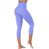 imageSunzel Sunzfly Capri Leggings for Women High Waisted Yoga Pants with Tummy Control for Workout Running GymPeriwinkle