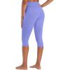 imageSunzel Sunzfly Capri Leggings for Women High Waisted Yoga Pants with Tummy Control for Workout Running GymPeriwinkle