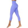 imageSunzel Sunzfly Capri Leggings for Women High Waisted Yoga Pants with Tummy Control for Workout Running GymPeriwinkle
