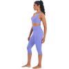 imageSunzel Sunzfly Capri Leggings for Women High Waisted Yoga Pants with Tummy Control for Workout Running GymPeriwinkle