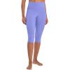 imageSunzel Sunzfly Capri Leggings for Women High Waisted Yoga Pants with Tummy Control for Workout Running GymPeriwinkle