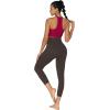 imageSunzel Sunzfly Capri Leggings for Women High Waisted Yoga Pants with Tummy Control for Workout Running GymSeal Brown
