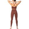 imageSunzel Sunzfly Leggings for Women Yoga Pants with Tummy Control ampamp High Waist for Workout Lounge GymWine Red