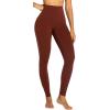imageSunzel Sunzfly Leggings for Women Yoga Pants with Tummy Control ampamp High Waist for Workout Lounge GymWine Red