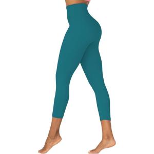imageSunzel Sunzfly Capri Leggings for Women High Waisted Yoga Pants with Tummy Control for Workout Running GymDeep Lagoon