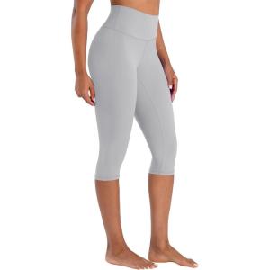 imageSunzel Sunzfly Capri Leggings for Women High Waisted Yoga Pants with Tummy Control for Workout Running GymGray