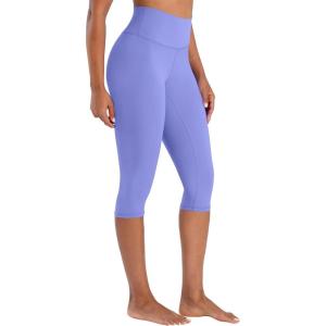 imageSunzel Sunzfly Capri Leggings for Women High Waisted Yoga Pants with Tummy Control for Workout Running GymPeriwinkle