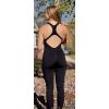 imageSunzel Womens Sleeveless Body Suit with Butt Scrunch Leggings and Builtin Pad Seamless Ribbed Sexy Racer Back Jumpsuit