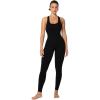 imageSunzel Womens Sleeveless Body Suit with Butt Scrunch Leggings and Builtin Pad Seamless Ribbed Sexy Racer Back Jumpsuit