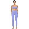 imageSunzfly Invisible Butt Scrunch Workout Leggings with Pockets for Women No Front Seam Gym Yoga Pants with Tummy Control 28quot Inseam Periwinkle Medium