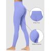 imageSunzfly Invisible Butt Scrunch Workout Leggings with Pockets for Women No Front Seam Gym Yoga Pants with Tummy Control 28quot Inseam Periwinkle Medium