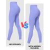 imageSunzfly Invisible Butt Scrunch Workout Leggings with Pockets for Women No Front Seam Gym Yoga Pants with Tummy Control 28quot Inseam Periwinkle Medium