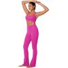 imageSunzel Sports Bra for Women CrissCross Open Back Adjustable Strappy Bras Workout Gym Padded Yoga Bra with Removable PadsHot Pink