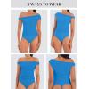 imageSunzel Womens Off Shoulder Sleeveless Crop Top Y2K Trendy Going Out Tank Shirt Asymmetrical Neckline ampamp Ruched DetailClassic Blue