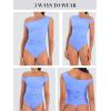 imageSunzel Womens Off Shoulder Sleeveless Crop Top Y2K Trendy Going Out Tank Shirt Asymmetrical Neckline ampamp Ruched DetailPeriwinkle
