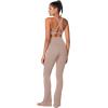 imageSunzel Womens Sports Bra Criss Cross Back Yoga Crop Top with Removable Pads Double Lined V Neck Wirefree Padded Workout BraBeige