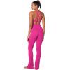 imageSunzel Womens Sports Bra Criss Cross Back Yoga Crop Top with Removable Pads Double Lined V Neck Wirefree Padded Workout BraHot Pink