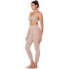 imageSunzel Womens VNeck Twist Sports Bra Low Impact with Removable Pads Cross Backless Straps Going Out Casual Padded BraletteBeige