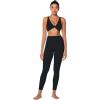 imageSunzel Womens VNeck Twist Sports Bra Low Impact with Removable Pads Cross Backless Straps Going Out Casual Padded BraletteBlack