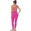 imageSunzel Womens VNeck Twist Sports Bra Low Impact with Removable Pads Cross Backless Straps Going Out Casual Padded BraletteHot Pink