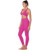 imageSunzel Womens VNeck Twist Sports Bra Low Impact with Removable Pads Cross Backless Straps Going Out Casual Padded BraletteHot Pink