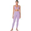 imageSunzel Womens VNeck Twist Sports Bra Low Impact with Removable Pads Cross Backless Straps Going Out Casual Padded BraletteLavender
