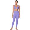 imageSunzel Womens VNeck Twist Sports Bra Low Impact with Removable Pads Cross Backless Straps Going Out Casual Padded BralettePeriwinkle