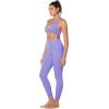 imageSunzel Womens VNeck Twist Sports Bra Low Impact with Removable Pads Cross Backless Straps Going Out Casual Padded BralettePeriwinkle