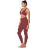 imageSunzel Womens VNeck Twist Sports Bra Low Impact with Removable Pads Cross Backless Straps Going Out Casual Padded BraletteWine Red